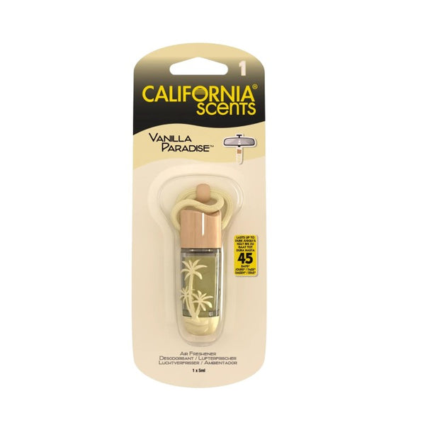 California Scents Vial Gantung Estetik Pengharum Parfum Kendaraan Kamar Ruangan Mobil Strong Tahan Lama Awet Anti Mual - Vanila Paradise